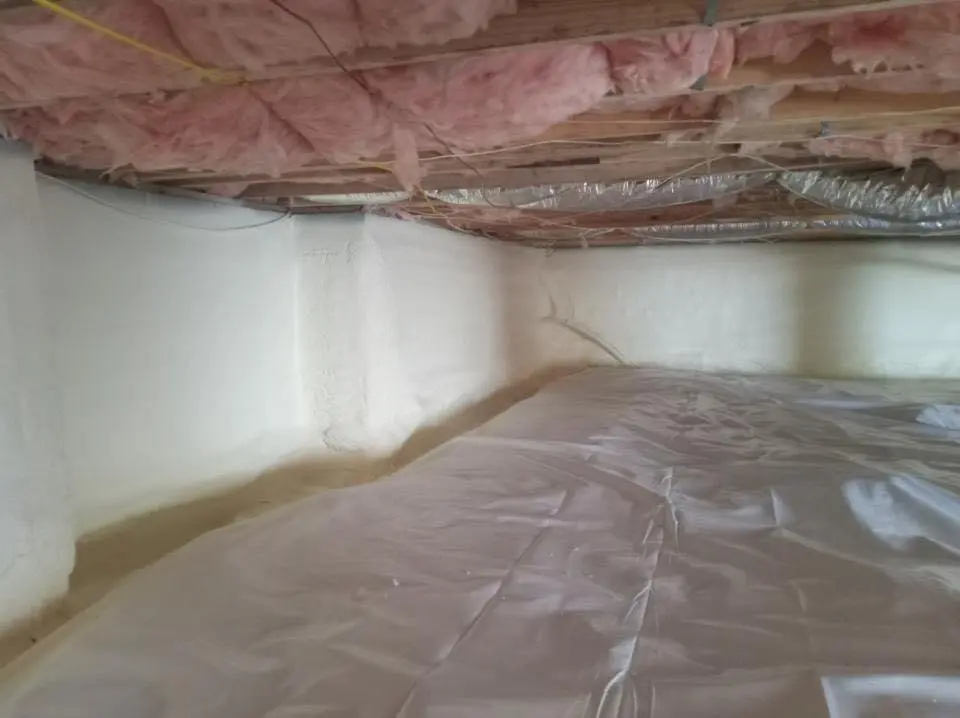 Crawl space encapsulation with closed-cell spray foam for Attic Insulation in Hatboro
